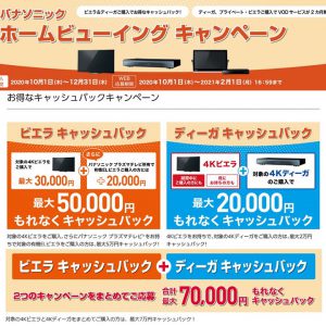 パナソニックホームビューイングキャンペーン